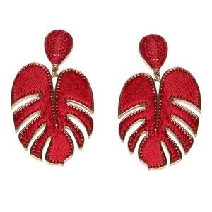 Mignonne Gavigan Red and Gold Palmer Earrings